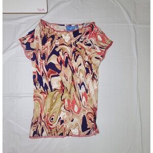 Womens Simply Vera‎ Wang Blouse.  Multicolor.  Size Small.